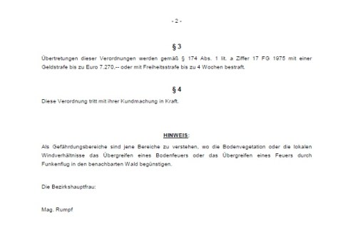 Waldbrandverordnung 2